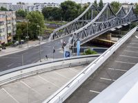 Germany: Parking Lot Bridge with Open Space