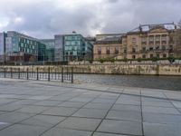 Germany's River and Canal: Under a Grey Sky