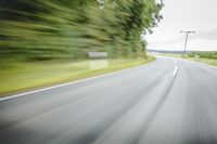 Road in Germany: A View of Asphalt and Clouds