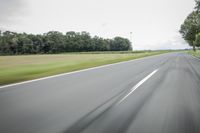 Road in Germany: A View of Asphalt and Clouds