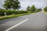 Road in Germany: A View of Asphalt and Clouds