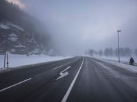 Road in Germany: Asphalt in the Highland Landscape