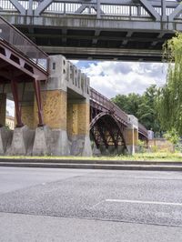 Germany's Road: Bridge and Asphalt Underpass