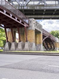 Germany's Road: Bridge and Asphalt Underpass