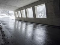 Germany Road Tunnel in Monochrome