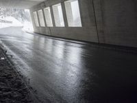 Germany Road Tunnel in Monochrome