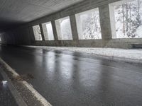 Germany Road Tunnel in Monochrome