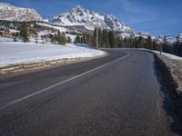 Germany Road: Wet Highway through a Mountain Pass