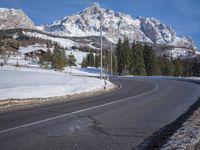 Germany Road: Wet Highway through a Mountain Pass