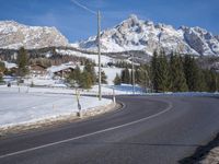 Germany Road: Wet Highway through a Mountain Pass