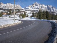 Germany Road: Wet Highway through a Mountain Pass