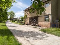 Rural Landscape in Germany: A Concrete Street Winding Through Farmland