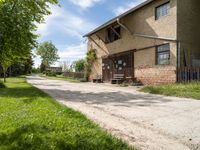 Rural Landscape in Germany: A Concrete Street Winding Through Farmland