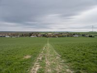 Germany's Rural Landscape: Fields and Clouds