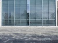 Urban City in Germany: A Glass Wall View