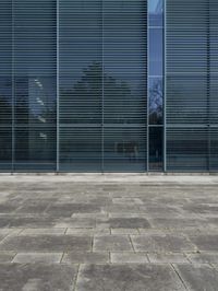 Urban City in Germany: A Glass Wall View
