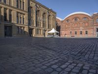 Germany Urban Design: Brick Facades in Town Square 001