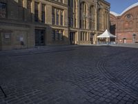 Germany Urban Design: Brick Facades in Town Square