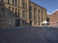 Germany Urban Design: Brick Facades in Town Square