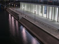 Germany's Urban High-Rise Reflections: A Nighttime View of Berlin