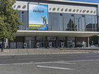 the building has a large sign on it advertising international travel with the word, travel hack