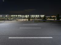 Urban Road in Germany: Trails of Lights in the Dark