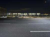 Urban Road in Germany: Trails of Lights in the Dark