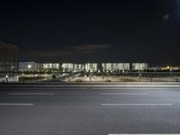 Urban Road in Germany: Trails of Lights in the Dark