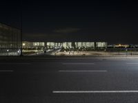 Urban Road in Germany: Trails of Lights in the Dark