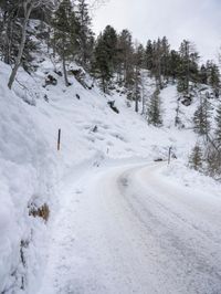 Winter Road in Germany