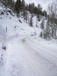 Winter Road in Germany