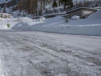 Germany Winter Road in Mountain Landscape