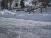 Germany Winter Road in Mountain Landscape