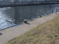 Yellow Bridge City and Water in Germany