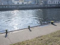 Yellow Bridge in Germany City Over Water (004)