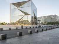 Germany's Glass-Walled Office Buildings Reflecting City Life