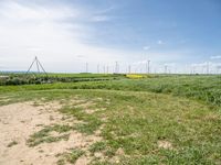 Germany's Rural Landscape: Windmills and Clear Skies