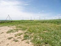 Germany's Rural Landscape: Windmills and Clear Skies