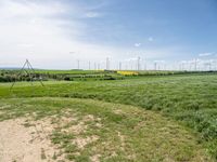 Germany's Rural Landscape: Windmills and Clear Skies