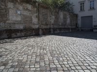 Germany's Urban Design: Brick Wall & Stone Walkways 001