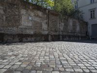 Germany's Urban Design: Brick Wall Stone Walkways 002