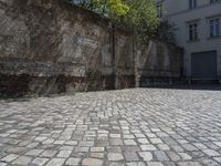 Germany's Urban Design: Brick Wall and Stone Walkways 004