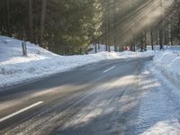 Winter Road in Germany