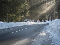 Winter Road in Germany