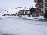 Glacial Landscape with Winding Road in the French Alps