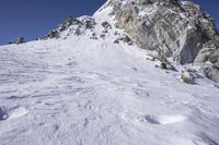 Glacial Mountain Range Overlooking the Alps