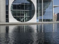 A Glass Bridge in Berlin: Reflection and Symmetry