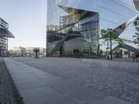 Glass Facade Building in an Open Space