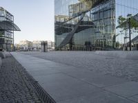 Glass Facade Building in an Open Space