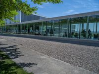 Glass Wall in Spain's Business District